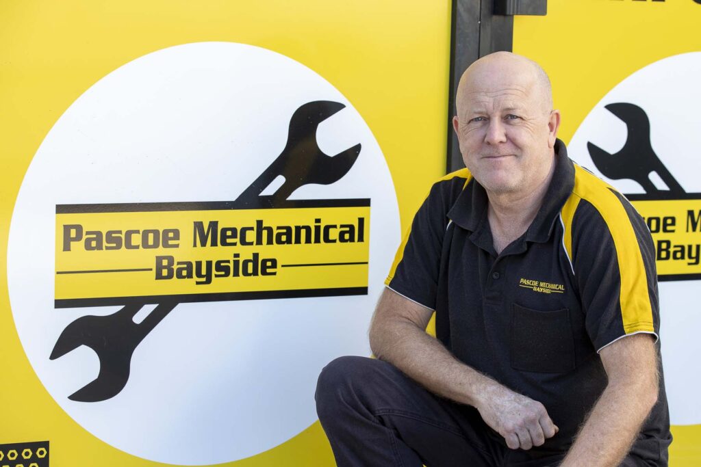 Andrew Pascoe, owner and manager at Pascoe Mechanical, certified mechanic and technician in Ormiston